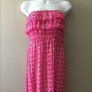 Pink Strapless Dress